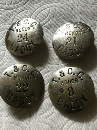 Vintage 1930s Caddy Badge Caddy metal pin 3