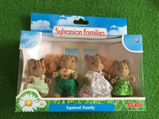 Squirrel Family Vintage Sylvanian Families Calico Critters Flair 4,  4006