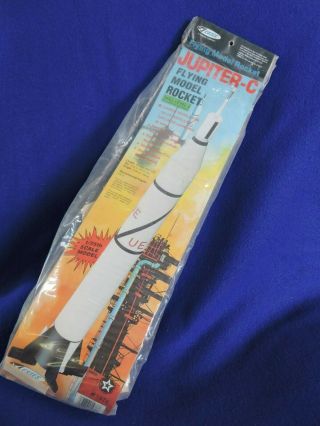 Estes 1976 Jupiter - C Flying Model Rocket Kit,  Vintage,  Oop,  Made In Usa