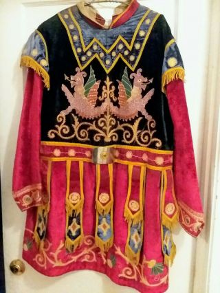 Rare Odd Fellows Ceremonial Robe Ioof Eye Hand Antique Vintage Occult Fraternal