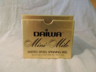 Vintage Daiwa Mini - Mite Ultra Light Spinning Reel,  Ball Bearings Japan.