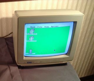 Vintage Atari Computer Color Monitor Sc1224 Fully Functional Crt Scarce
