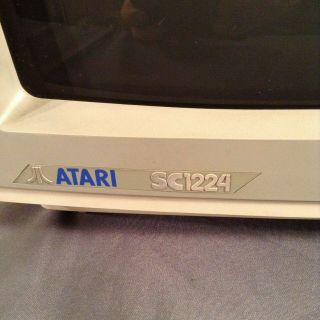 Vintage Atari Computer Color Monitor SC1224 Fully Functional CRT Scarce 3