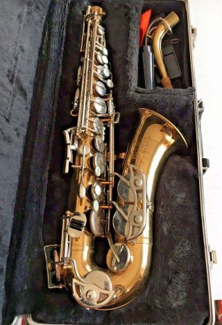 Vintage Selmer / Bundy Ii Alto Saxophone In Case