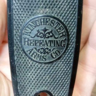 Old WINCHESTER Repeating Arms Gun Rifle Recoil Pad BUTT PLATE w/Screws 3