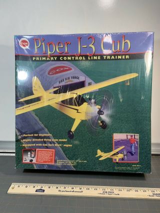 Vintage Cox Piper J - 3 Cub Primary Control Line Trainer Airplane 9871