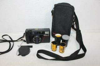 Vintage Nikon L35 Af Point & Shoot 35mm Camera W/ Orig.  Lens Cover Fully