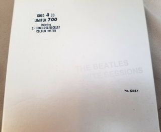 The Beatles - White Sessions Secret Trax Limited Edition Gold 4cd Box Set Rare