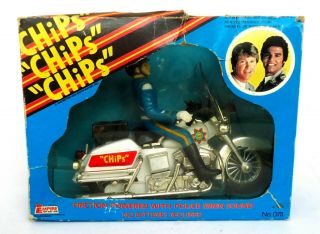 CHIPS - California Highway Patrol - Bike & Action Figure - Vintage 1982 Metro - Goldwyn 4