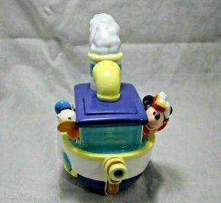 Vintage Disney Mickey Mouse & Donald Duck Teapot Queen Minnie Tug Boat Tea Pot