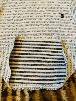 Vintage 90s Stussy Jacquard Knit Skate Surf Striped Pocket Shirt - Size Large 6