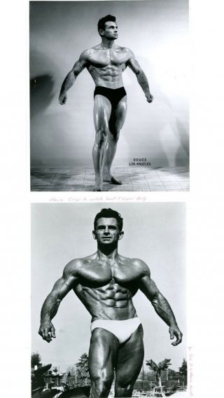 2 Each Vintage 1950s Bruce Of La Male Nude Vince Gironda Physique Muscle Photos