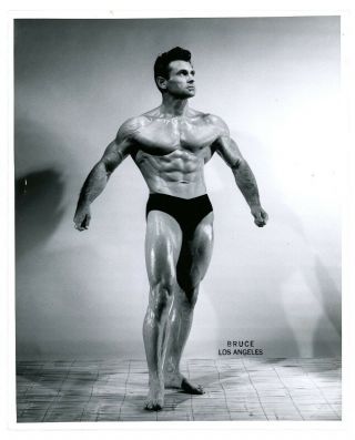 2 EACH Vintage 1950s BRUCE OF LA male nude VINCE GIRONDA physique muscle photos 2