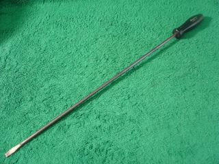 Vintage Snap On Tools No.  Sdd422 Long Shaft Flat Blade Screwdriver Made In Usa