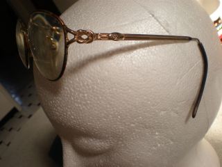 Vintage Gucci eyeglasses tortoise shell & gold color frames & GUCCI CASE optics 8