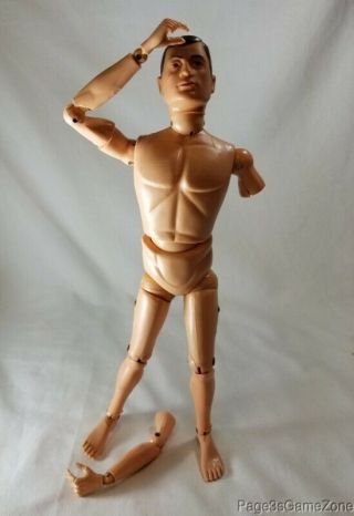 Vintage 1964 Scar Face Gi Joe 12 " Figure Brown Painted Hair Replacement Parts