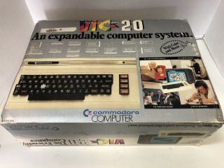 Vintage,  Commodore Vic - 20 Computer From Early 1980s,  With 8k Cartridge