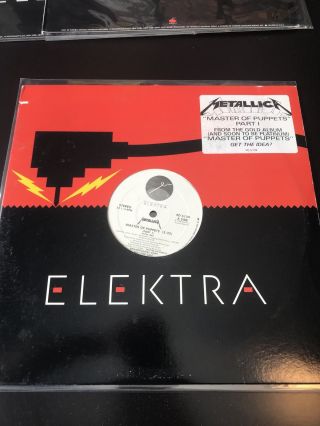 Metallica Rare Promo Vinyl Record Master Of Puppets Promotional Elektra