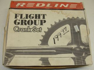 Rare NOS REDLINE Single Pinch Flight Group 180 Crankset GT PK Ripper Haro 8