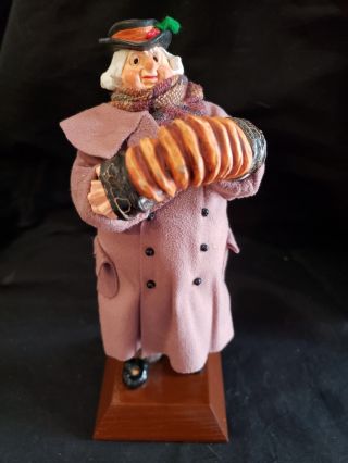 Very Rare Simpich Doll Mr.  Portley Accordion Man - 1985 - Little London Series