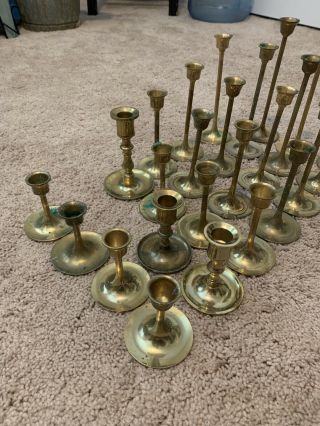 Vintage Brass Candle Holders (26)