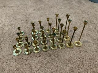 Vintage brass candle Holders (26) 2