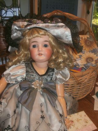 . Armand Marselli Antique Doll 26 " Oily Bisque.  Good Jointed Comp Body.