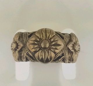 Stephen Dweck Floral Design Bronze Ring