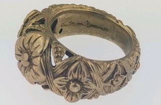 Stephen Dweck Floral Design Bronze Ring 3
