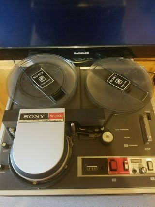 Vintage Sony Model Av - 3600 Videocorder Reel To Reel Video Tape Recorder