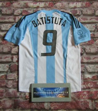 Batistuta Argentina Mens Medium Football Shirt Vintage Jersey World Cup 2002