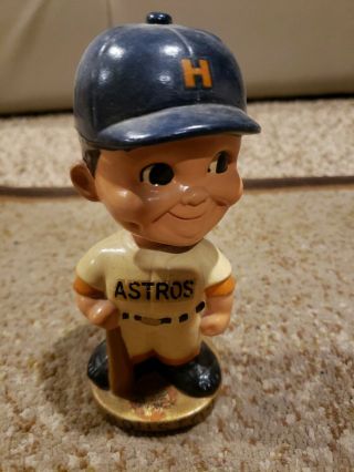 Vintage 1960s Houston Astro Bobblehead Nodder Gold Base