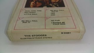 Vintage Elektra M 84051 the Stooges S/T 8 Track Tape Iggy Pop HTF RARE 2