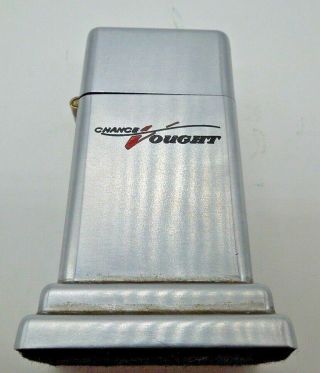 Vintage Rare Barcroft Zippo Table Lighter Chance Vought Aircraft Company Preownd