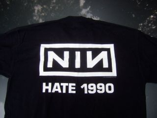NIN HATE 1990 nine inch nails Vintage T - shirt 1995 XL 3