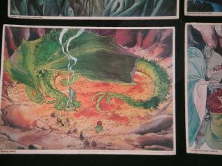 VINTAGE 1977 THE HOBBIT MOVIE POSTER - THE GLOW OF SMAUG - LORD OF THE RINGS 3