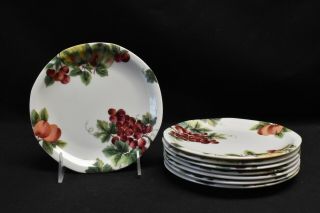 Royal Doulton Vintage Grape Tc1193 Set Of 8 Bread & Butter Plates