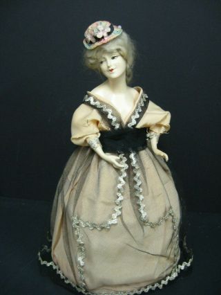 Antique Boudoir Half Doll Lamp Shade Antique 1920s Boudoir Flapper Doll Shade