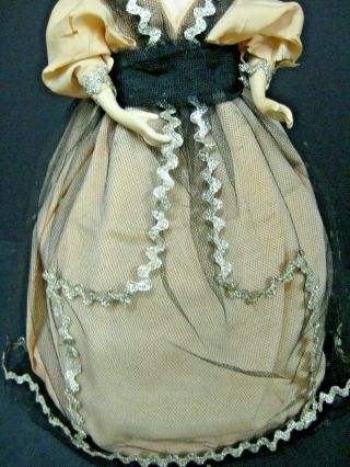 Antique Boudoir Half Doll Lamp Shade Antique 1920s boudoir flapper DOll shade 3