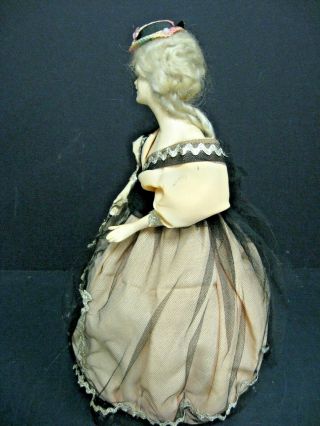 Antique Boudoir Half Doll Lamp Shade Antique 1920s boudoir flapper DOll shade 6