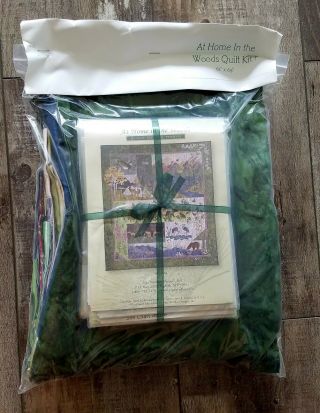 Mckenna Ryan At Home In The Woods Complete Quilt Pattern Kit And All Fabric Rare