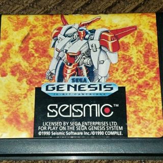 Sega Genesis M.  U.  S.  H.  A.  Rare Game Cartridge Only Musha Seismic Authentic
