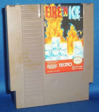 Vintage Authentic Nintendo Nes Tecmo Fire 