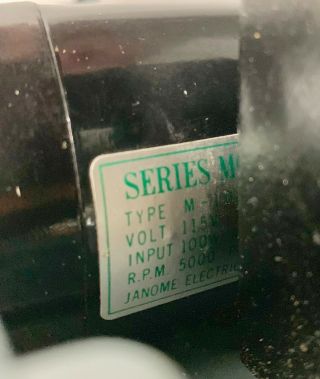 Vtg.  MICROMETRIC PRECISION Micro Series Motor TYPE M - 109 115V 5000 RPM - KEY CUTTER 4