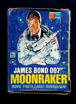 Vintage 1979 O Pee Chee James Bond Moonraker Movie Trading Cards Box & Packs