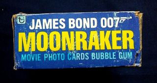 Vintage 1979 O Pee Chee James Bond Moonraker Movie Trading Cards Box & Packs 8