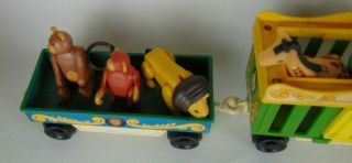 Vintage Fisher Price Little People 991 Play Family Circus Train 5