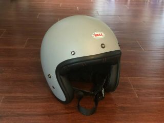 Bell Custom 500 Open Face Motorcycle Helmet Vintage Retro Gray Xl Extra Large