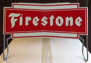 Firestone Tire Stand & Signs Vintage