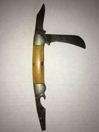 Rare 1920s To 1940s Case Xx Three Blade Vintage Pocket Knife Prototype ?